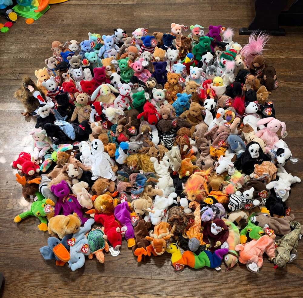 Ty Beanie Babies Large Mystery Lot of Vintage Plush Toys 165 + Bundle